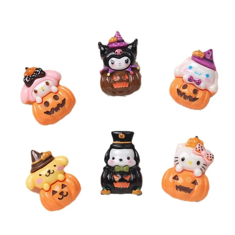 10er-Pack Kürbis Figuren aus Harz – DIY & Scrapbooking Zubehör