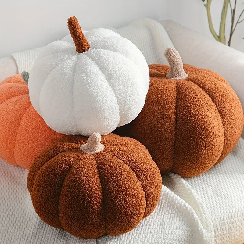 Plüsch-Kürbis Kissen – Halloween & Herbstdeko
