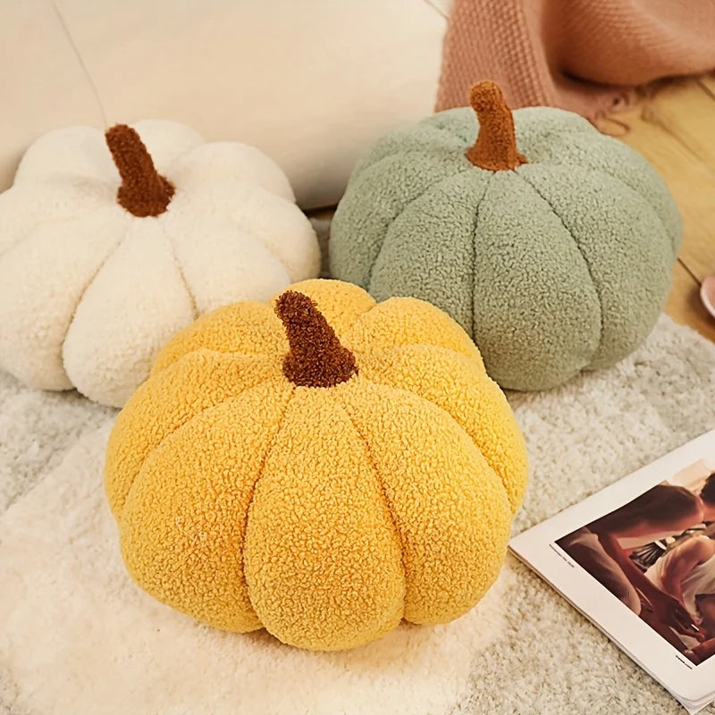 Plüsch-Kürbis Kissen – Halloween & Herbstdeko