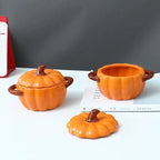 Kürbis Suppenschüssel aus Keramik