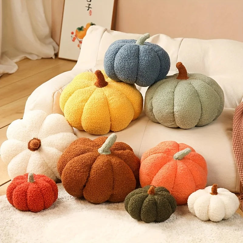 Plüsch-Kürbis Kissen – Halloween & Herbstdeko