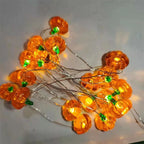 Halloween 3D Kürbis-, Fledermaus- und Spinnen-Lichterkette